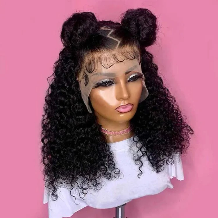Cheap Deep Curly Wave Short Bob Wig Human Hair Hd Full Lace Front Wig Vendor Raw Indian Virgin Lace Frontal Wig for Black Women