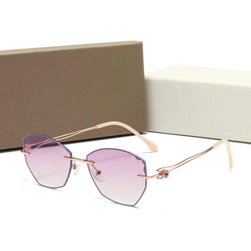 

New arrivals 2021 womens polygonal retro anti-blue light glasses high quality ladies sunglasses