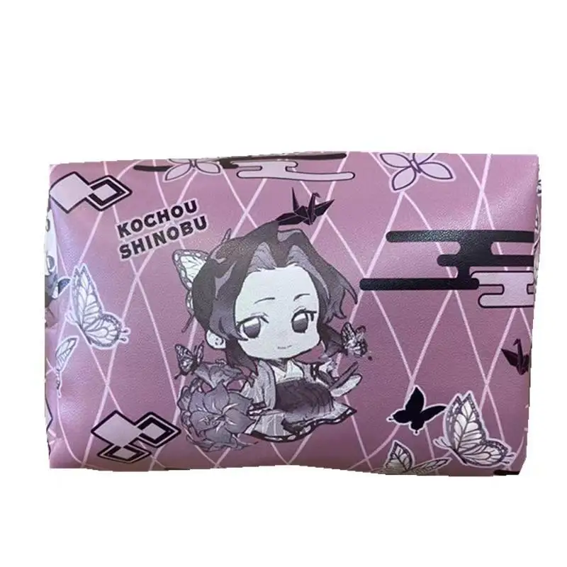 

28 Style Luxury Stock Cartoon Cute Demon Slayer Makeup Travel Toiletry Waterproof Cosmetic Bag With Logo