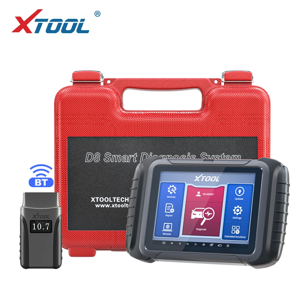 

XTOOL D8 BT OBDII Automotive Full System Diagnostic Tool ECU Coding Code Reader Scanner CAN FD 31+ Service Functions Active Test