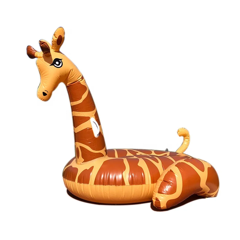 LC 2020 Large Outdoor Water Fun Inflatable Animal Toys Pool Float Inflatable Giraffe Water Toy