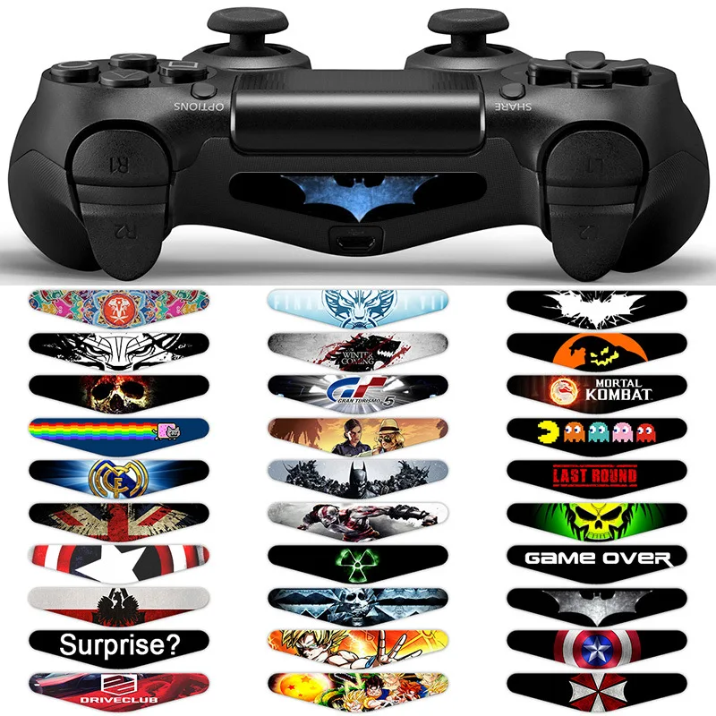 

LED Light Bar Cover Vinyl Decal Skin Stickers For Sony PlayStation 4 PS4 Slim Pro Controller Game Accessories