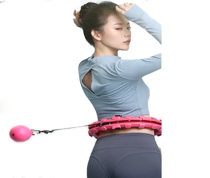 

Wholesale Adults Detachable Slimming Hula Circle Adjustable Fitness Smart hula hoops Ring, Pink;blue;purple
