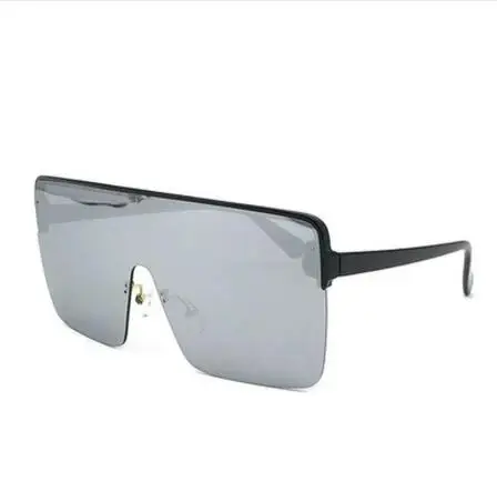 

Wiipu Sunscreen Anti-peeping Sunglasses Super Oversized Reflective Mask Mask Men Vintage One Large Lens Sunglasses