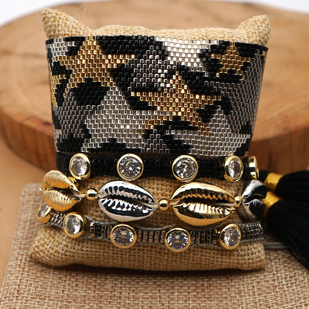 

LS-D1486 Bracelets For Women MIYUKI Bracelet Star Crystal Jewelry Men Seashell Pulsera Mujer Moda 2020 Armband Accesorios Mujer, Assorted