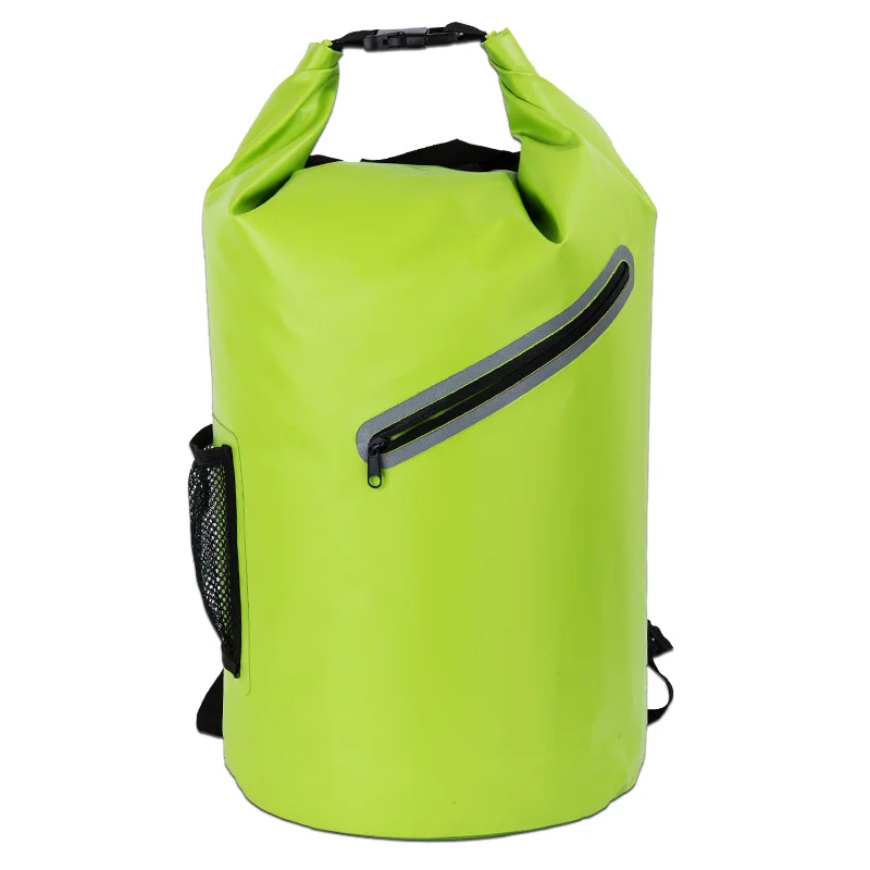 

Wholesale Simple 500D PVC Tarpaulin Waterproof Backpack Ocean Pack Floating Waterproof Dry Bag, Green,customized color