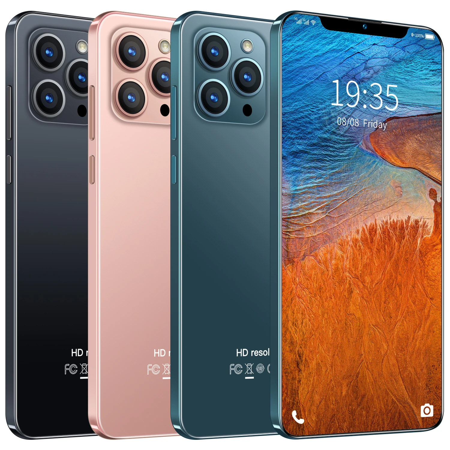 

New mobel i12 pro max long standby big screen MTK6889 7.2 inch smartphone face unlock fingerprint ID cellphone