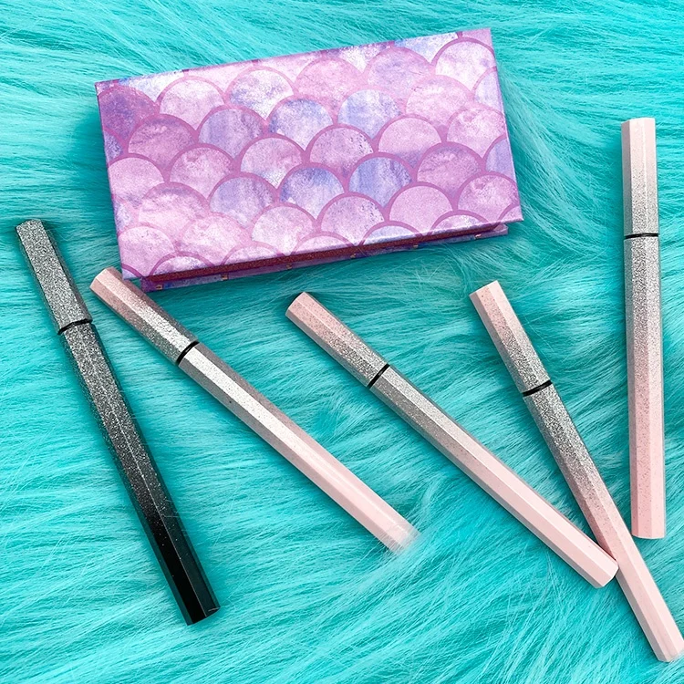 

Tstory Magnetic waterproof Magic Eyeliner Adhesive Pens Eyelash Glue Liner, Black,transparent