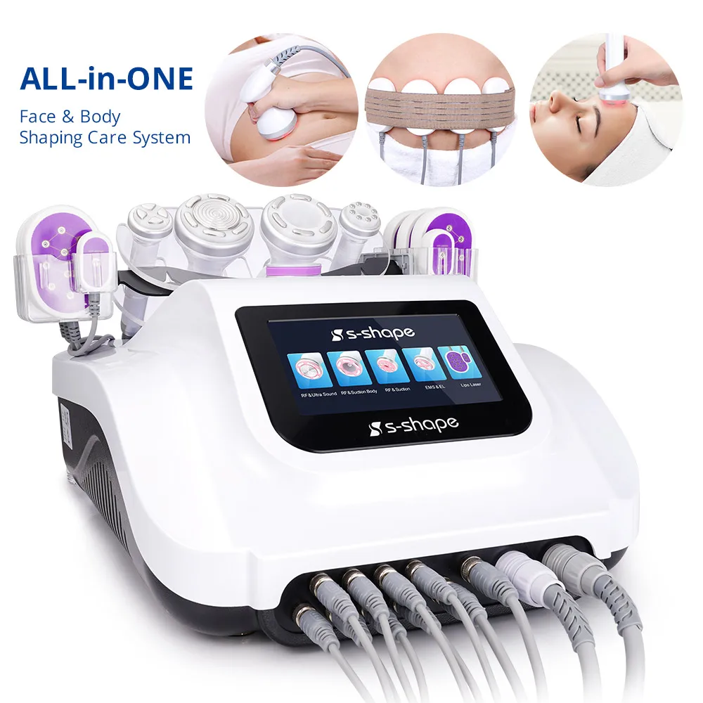 

Pro 5MW Led Laser Ultrasound 30K Cavitation Fat Burning Weight Loss Rf EMS Body Slimming Machine