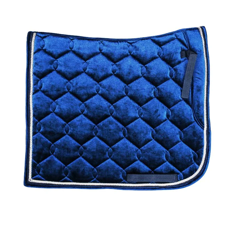 

Hot selling High quality quilted dressage saddle pad horse equipment saddle pad horse pad, Red,navy and customized