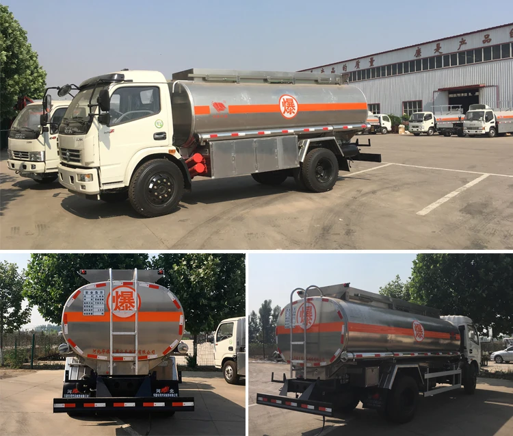 Dongfeng 4*2  manufacturers aluminum alloy petrol 8.2cbm fuel oil diesel gasoline tank truck