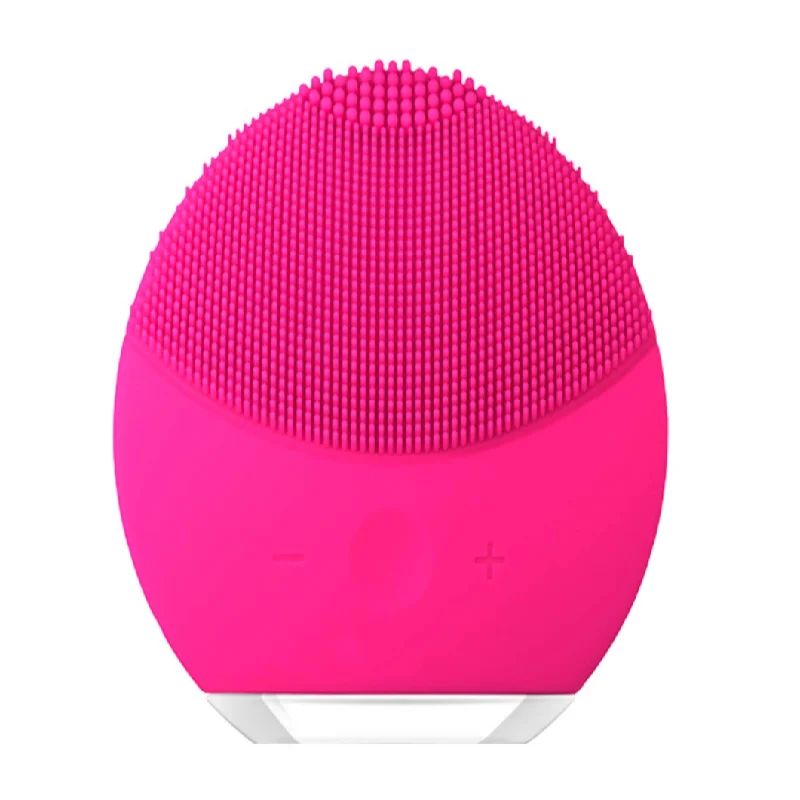 

PSB custom soft handheld rechargeable mini electric inface sonic silicone face facial cleansing exfoliating brush, Pink,red.white.black.green.etc