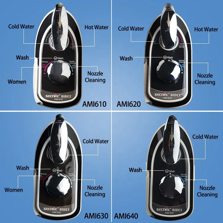 
AMI610 SECNAC Non-electric Dual Nozzle Bidet Attachment for Toilet 