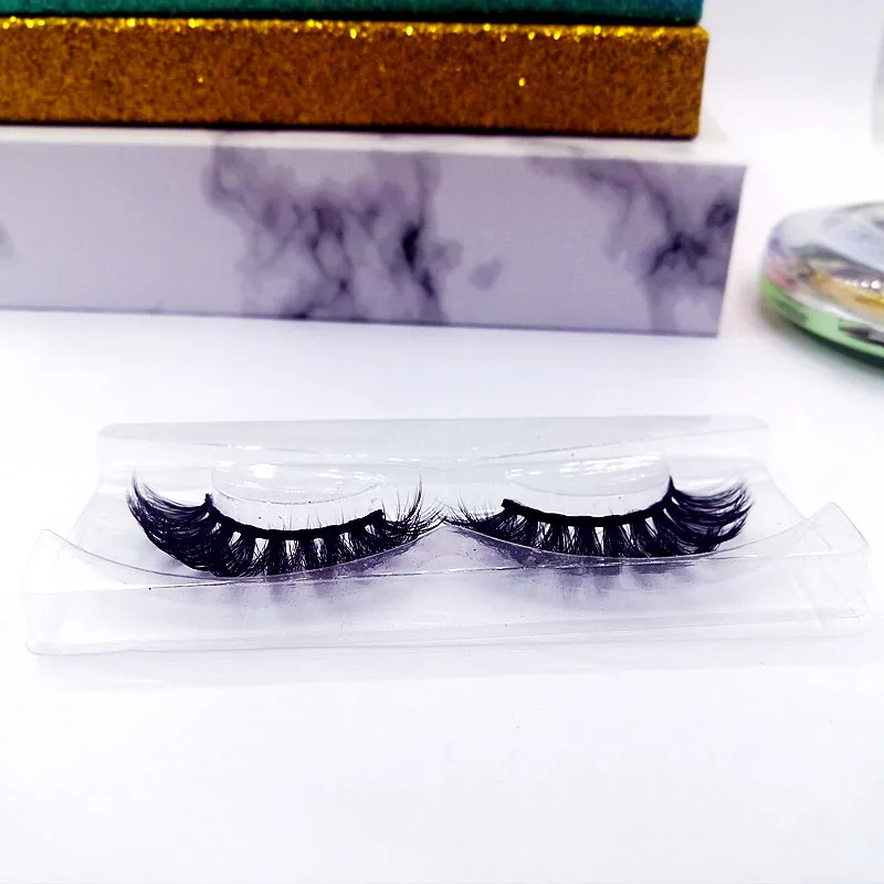 

Y 5d 18mm false eyelashes durable cluster false eyewinker natural curly soft cruelty free vegan with custom box, Natural black lashes