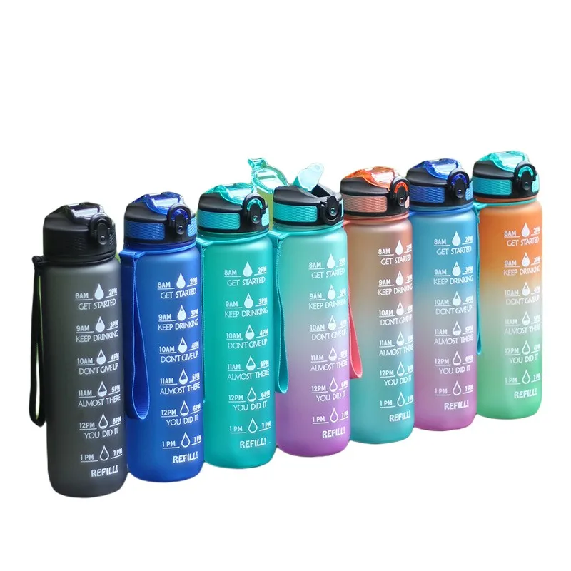 Doyoung Amazon Top Seller Tritan Plastic Gym Fitness Sports 1L 32oz Water Bottle with Motivational Time Marker Flip Top Straw, Customized color
Doyoung Amazon Top Seller Tritan Plastic Gym Fitness Sports 1L 32oz Water Bottle with Motivational Time Marker Flip Top Straw, Customized color
