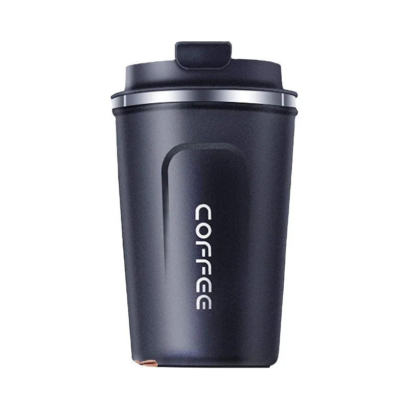 

Large capacity stainless steel car travel coffee mug double wall tumbler with lid vacuum cup, Deep blue/army green/black