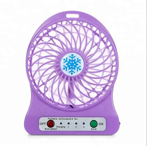 

Mini Hand Held Fan with 1200 mah Battery Hand Held USB Portable fan Colourful Table Mini Fan