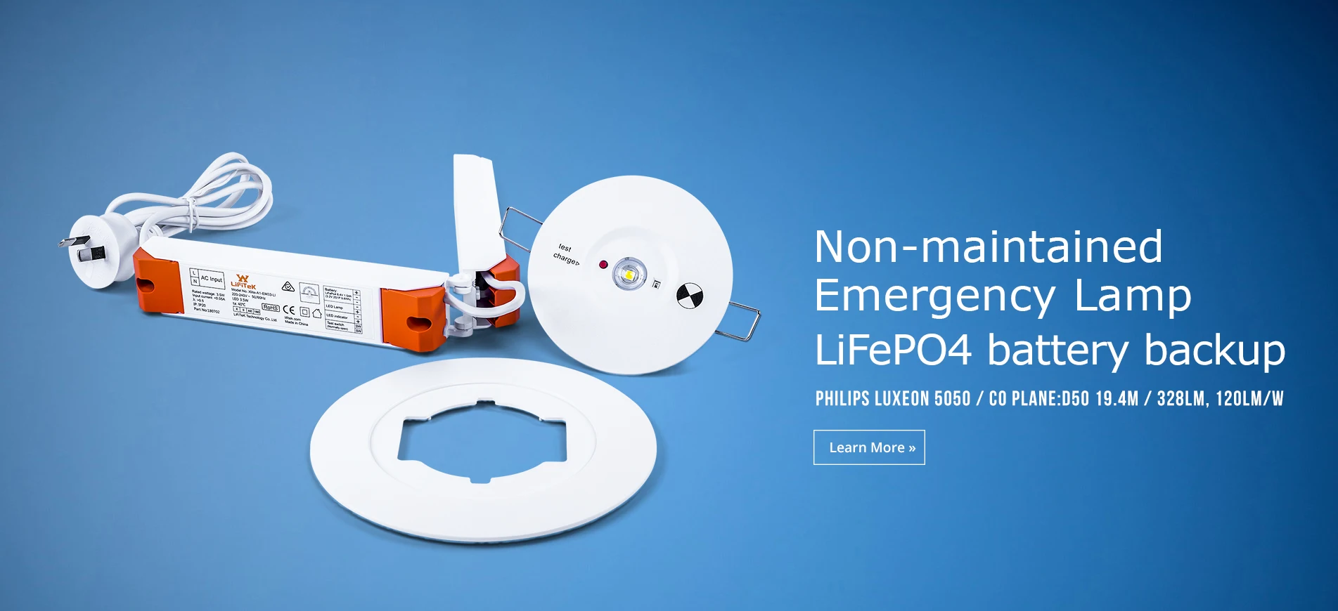 Nonmaintained Recessed Mounted Rechargeable Led Spitfire Battery Backup Led Emergency Ceiling