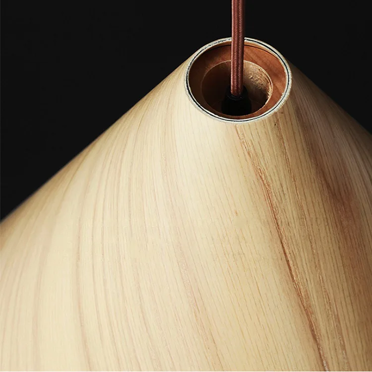 Restaurant/Coffee Shop/Dinning Room Decorative 220v E27 4w Ceiling Chandelier Lamp Fixture Led Wood Pendant Light