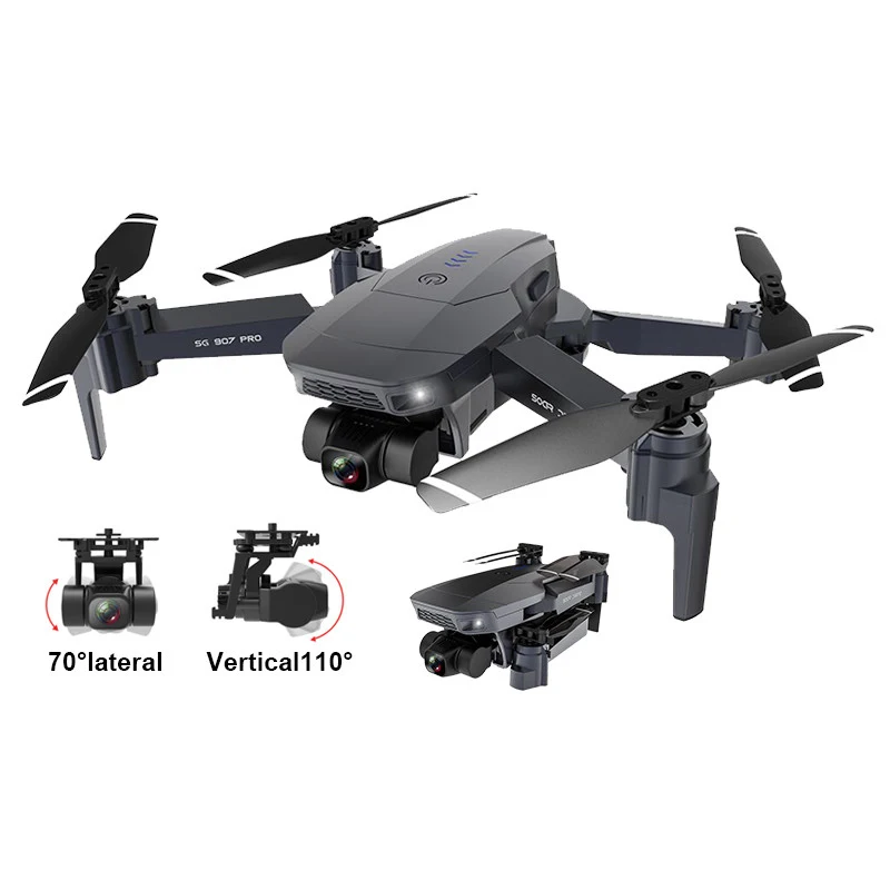 

NEW sg907 pro Drone Quadcopter GPS 5G WIFI 4k HD Mechanical 2-Axis Gimbal Camera Supports TF Card RC Drones Distance 800m