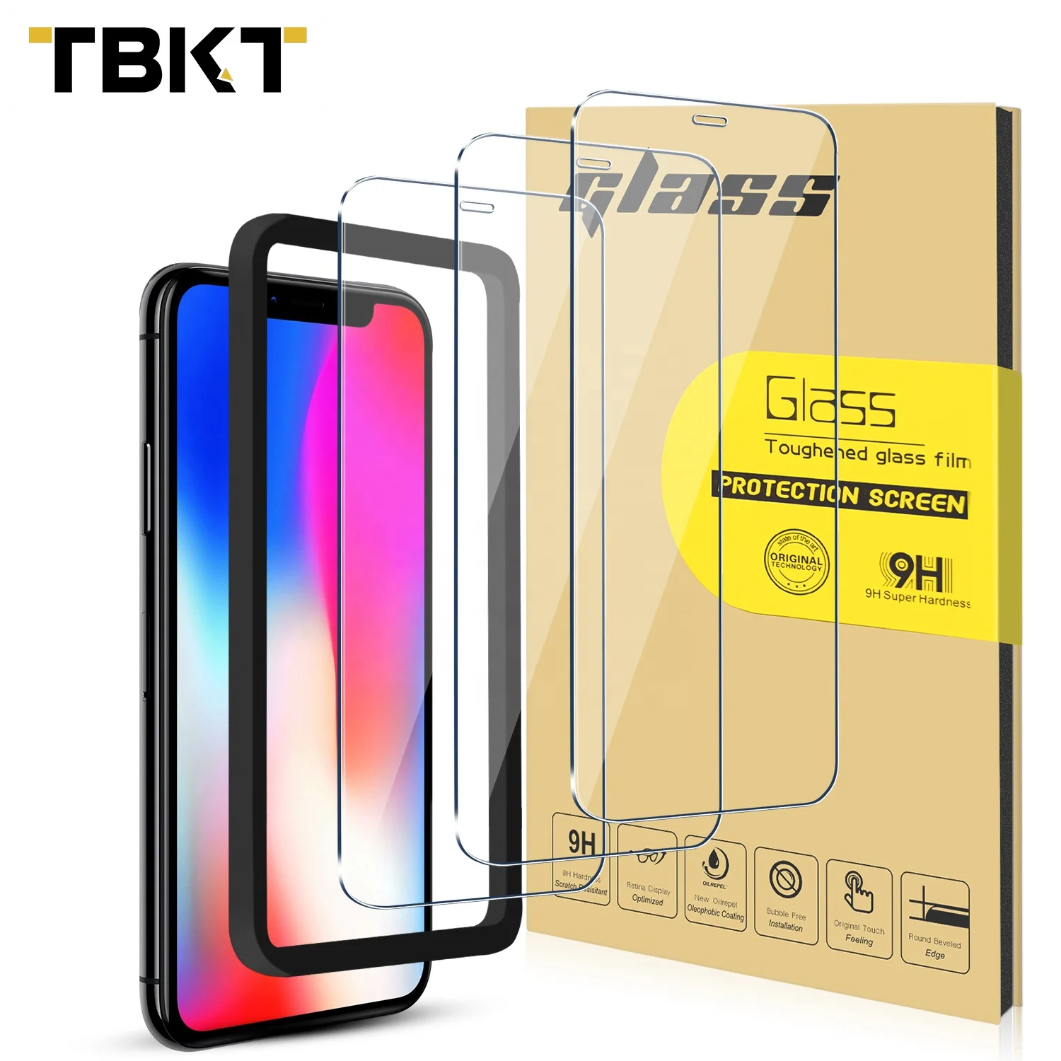 

0.33mm Screen Glass 9h Screen Protector 3D Fine hole Tempered Glass Janpan Asahi Glass for iphoneX 5.8