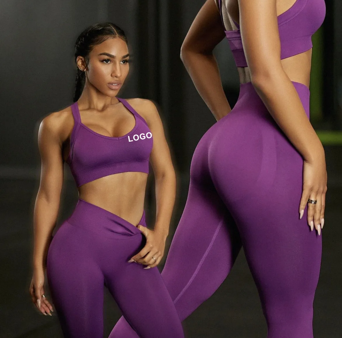 

Seamless yoga push up leggings for women tummy control running training workout high waist pants yoga leggings