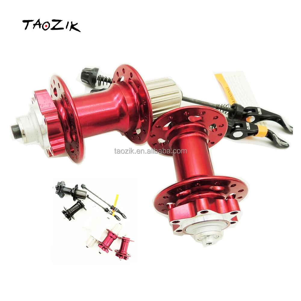 

Taozik T-HUB01 aluminum 28 hole 2 bearings cassette disc brake mountain bike folding bicycle hubs