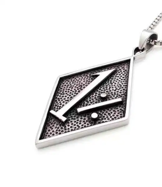 

Best selling stainless steel jewelry punk number 1% men's Pendant Necklace