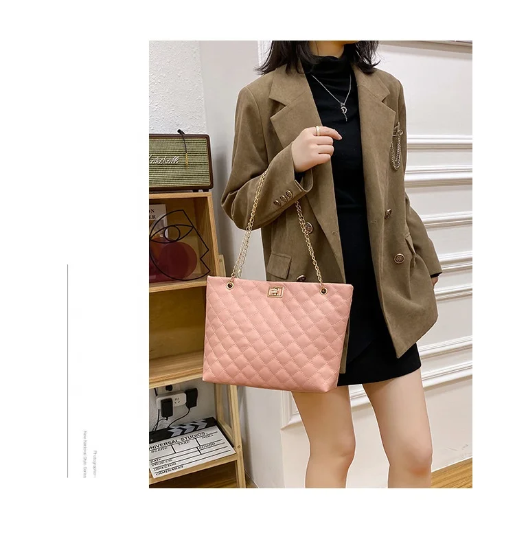 

2022 Hot Selling Large Capacity Fashion Shoulder Bag For Women Travel Bag Ladies Handbags, Pink,black,white or customized