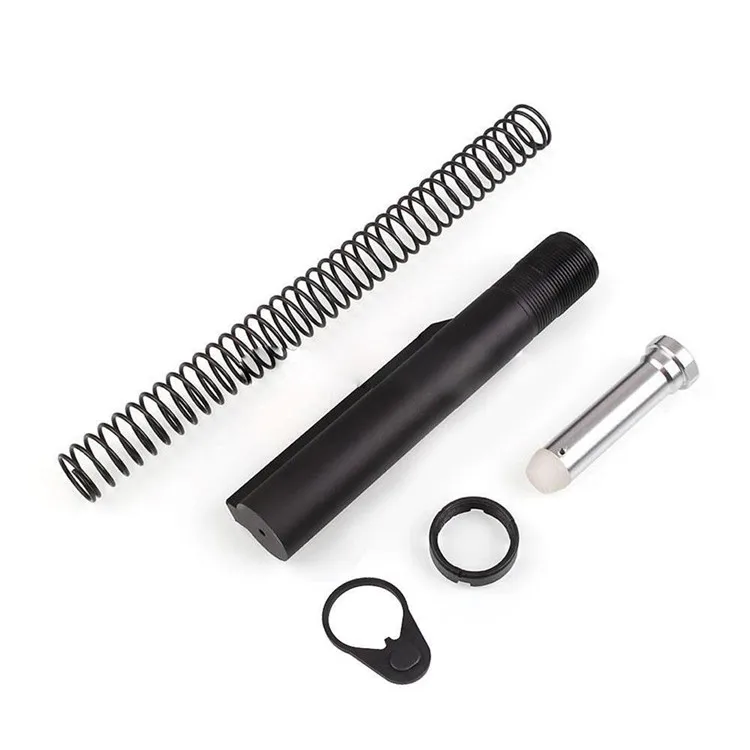 

Tactical AR 15 parts Mil-spec Tube 6-Position Receiver Extension AR15 Tube Spring Kit For M4 AR15 Rifle AR15 Accessories, Black