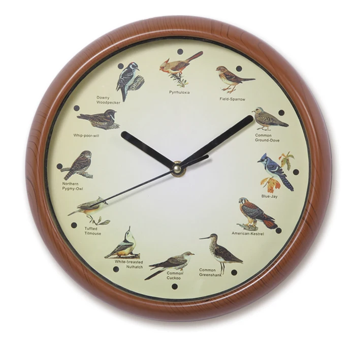10 Inch Plastic Vintage European Style Bird Pattern Bird Sounds Wall