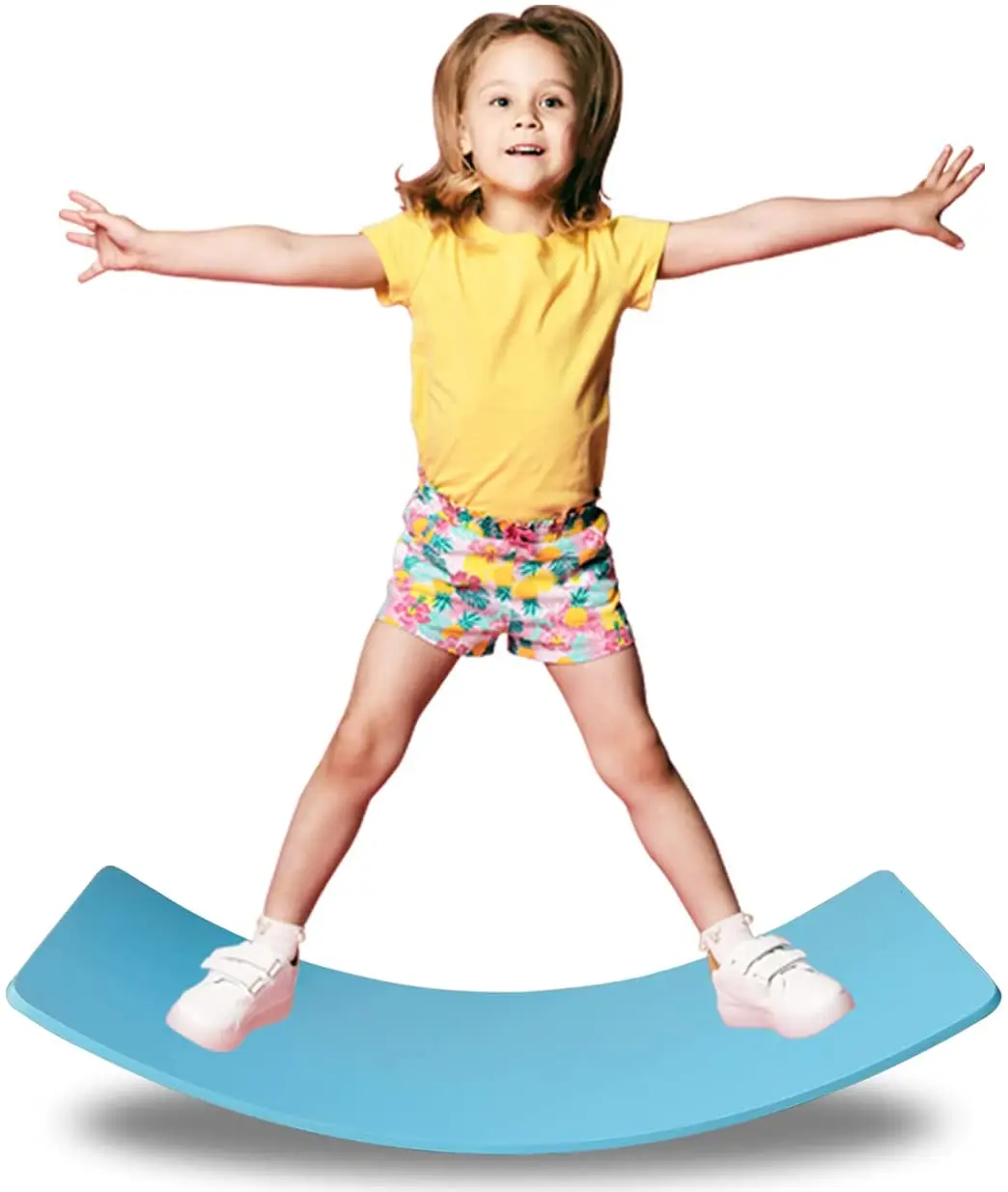 

XIHA Wooden Wobble Board Balance Board with Felt Kid Toddler Wood Open Ended Learning Toy Yoga Curvy Board for Adults Home Clas, Natural wood or colored