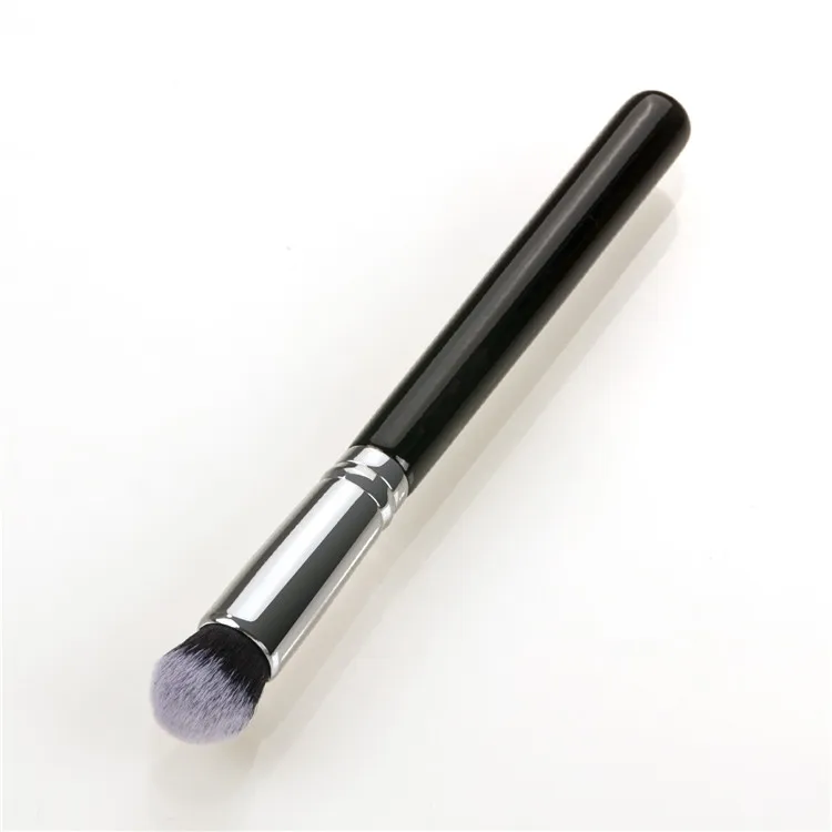 

Round Big Dense Black Makeup Blending Concealer Brush Custom Logo Vegan Concealer Brush Private Label