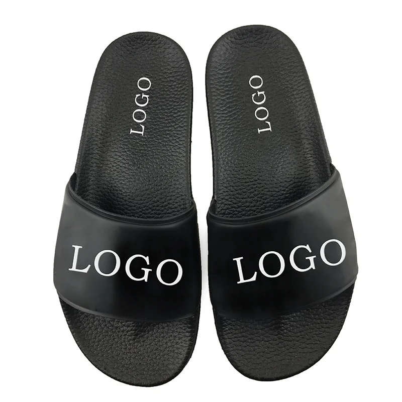 

Footwear Sandal PVC OEM Custom Designed Black Slides