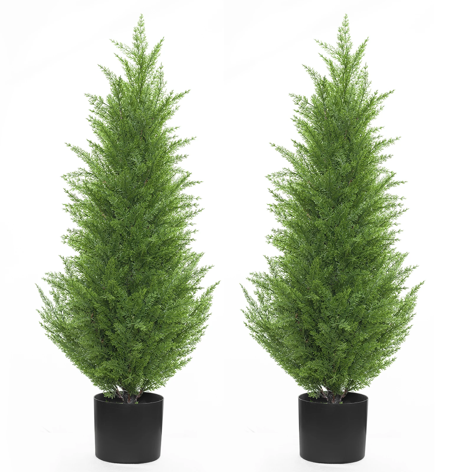 

3-5 ft High Quality Potted Outdoor plant Artificial cypress tree Artificial cedar tree, Green color