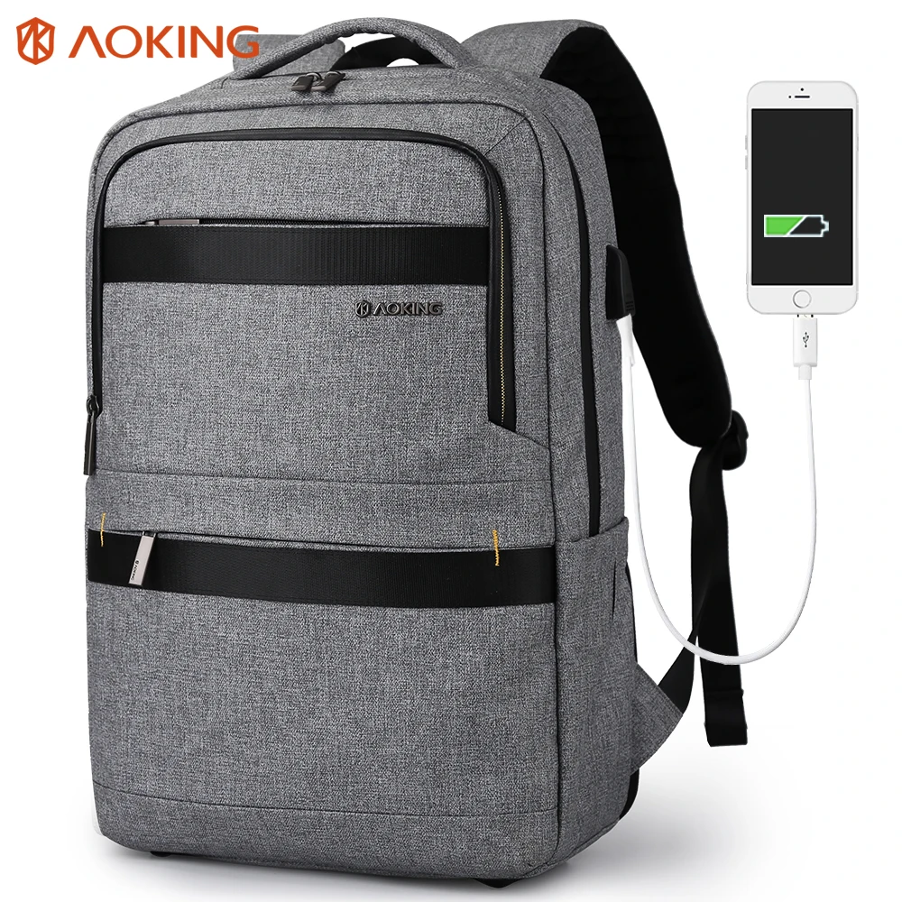 

Aoking laptop usb charging backpack wholesale smart backpack from china day backpack with shoe compartment