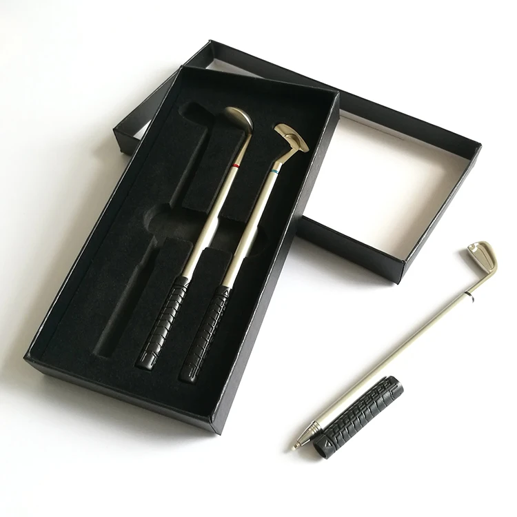 

Great Gift Desktop Writing Pens Golf Clubs Novelty Pen, Silver/golden