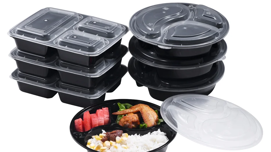 24oz Round Disposable Clear Plastic Restaurant Food Packaging Container