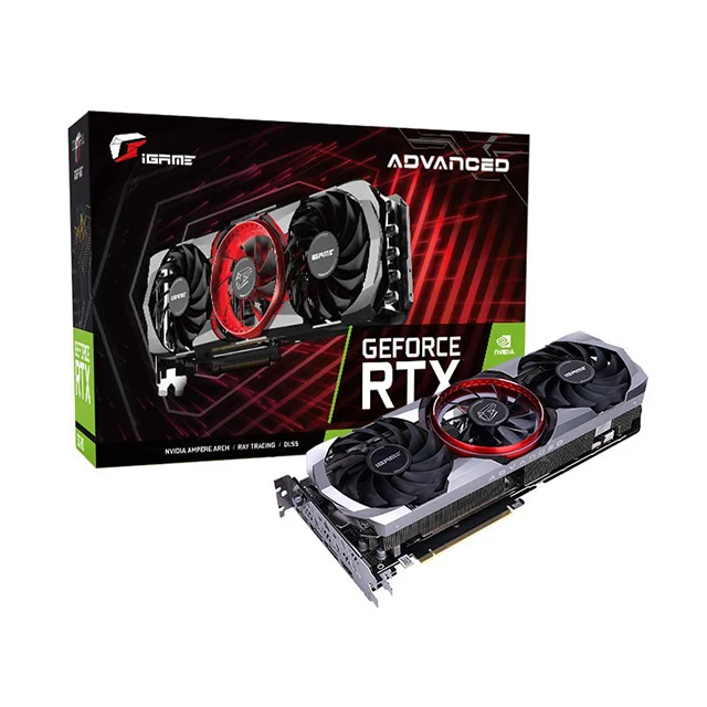 

Colorful iGame RTX 3070 Advanced OC 10G pc gamer graphics card support rtx 3070 10gb gpu GDDR6X cooling fan