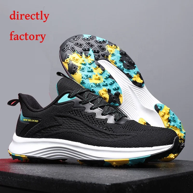

Jinbeile Golf Shoes Men Professional green golf shoes Sneakers Black White Men sneakers Trainers plus Size 48 Golf Shoes for Men