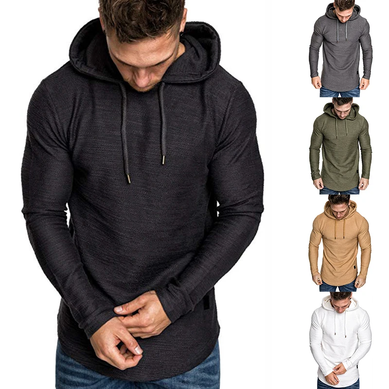 

Mens Clothing Long Sleeve Plain Sport Gym Pullover Hoodies Sweatshirts Custom Logo Printed Embroidered Hoodies For Men RS00899