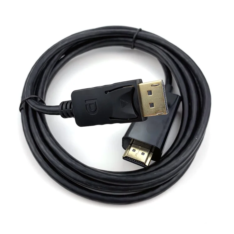 CE Cetifcate OEM 1m 1.8m 2m 3m displayport to hdmi cable dp to hdmi cable support 1080P 3D 4K