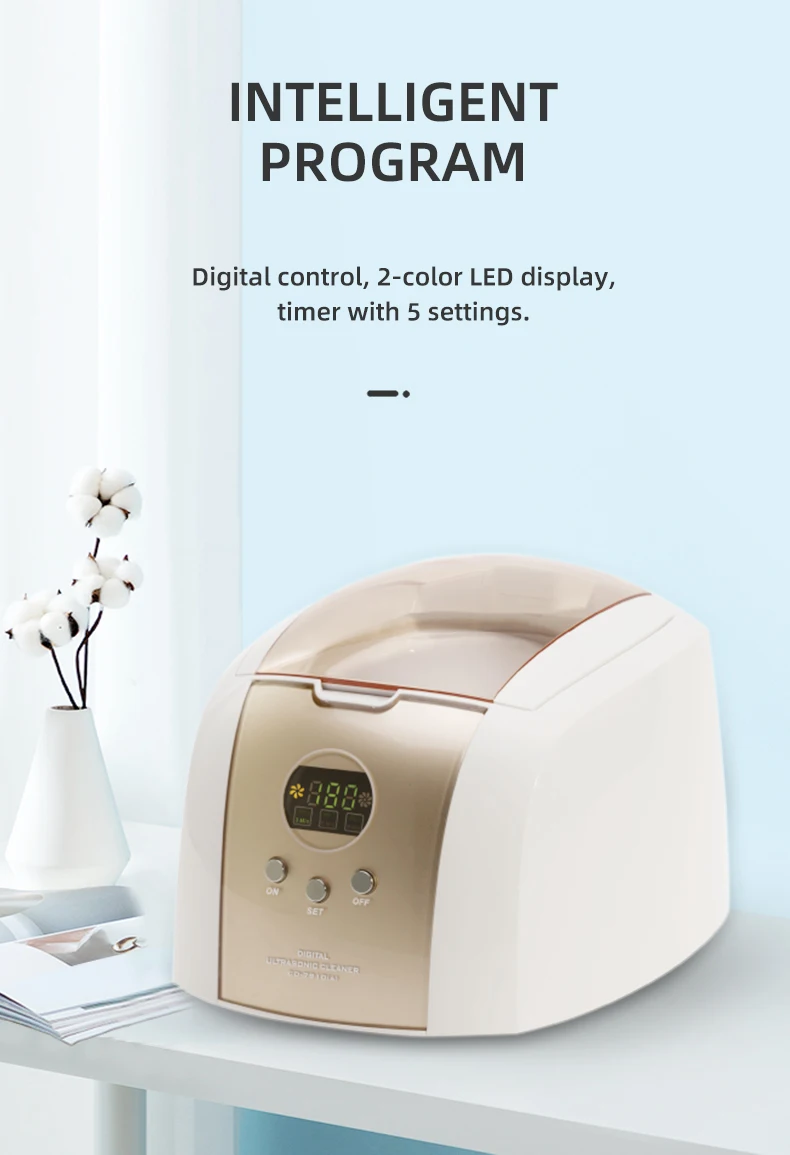 Codyson 750ml Digital Cd Vcds Ultrasonic Jewelry Cleaner Cd 7910b