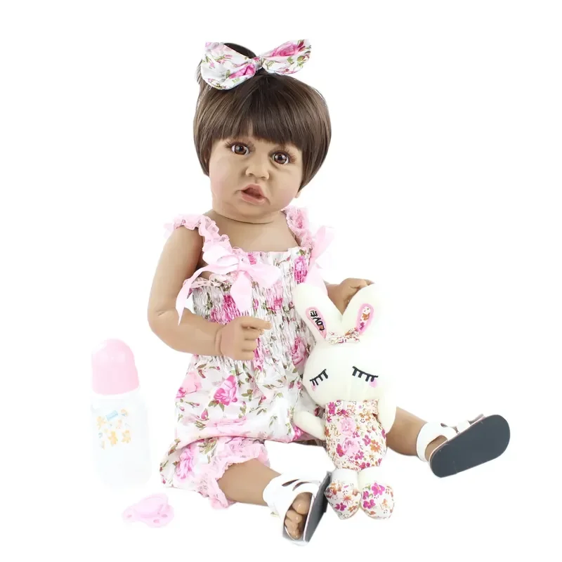 

22" Realistic Baby Reborn Dolls Full Body Soft Silicone Newborn Girl Toy