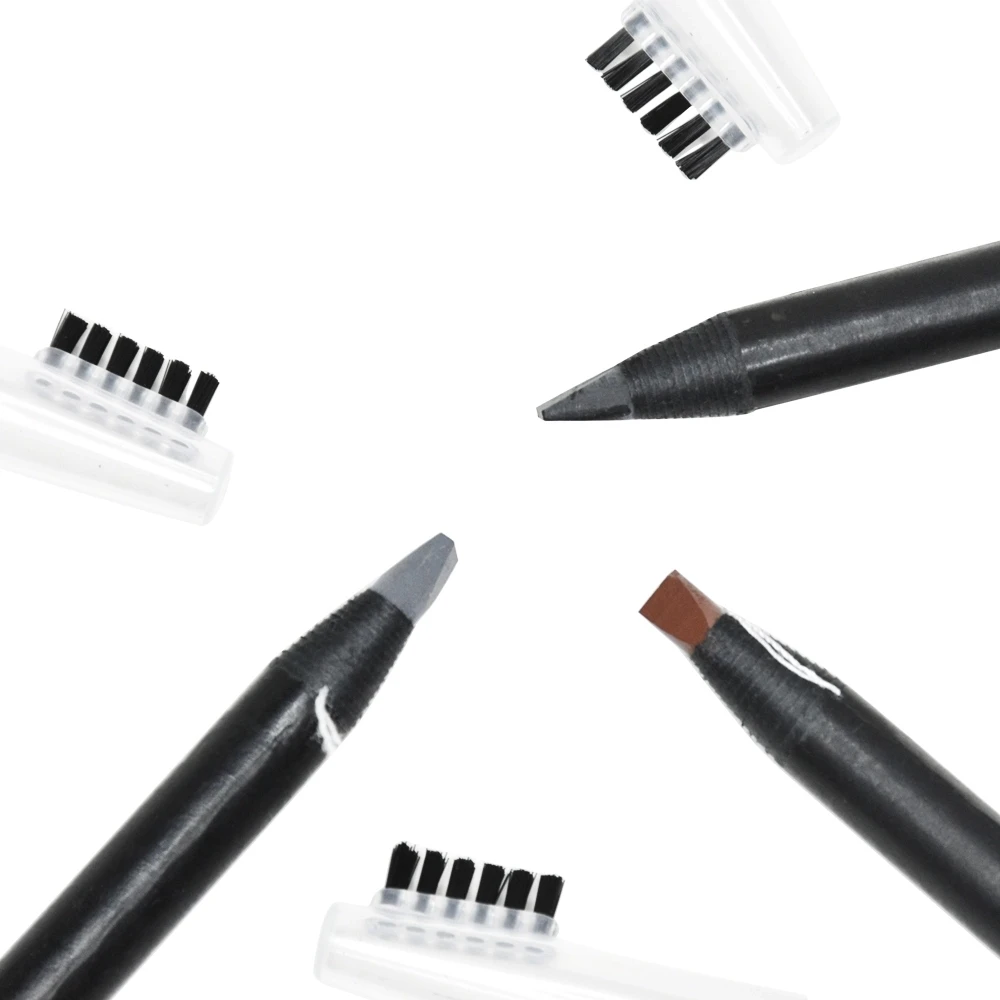 

Microblading Supplier ArtBrow Waterproof Eyebrow Pencil With Private Label Black Color With Brush Pencils, Black,brown,white ,cappuccino