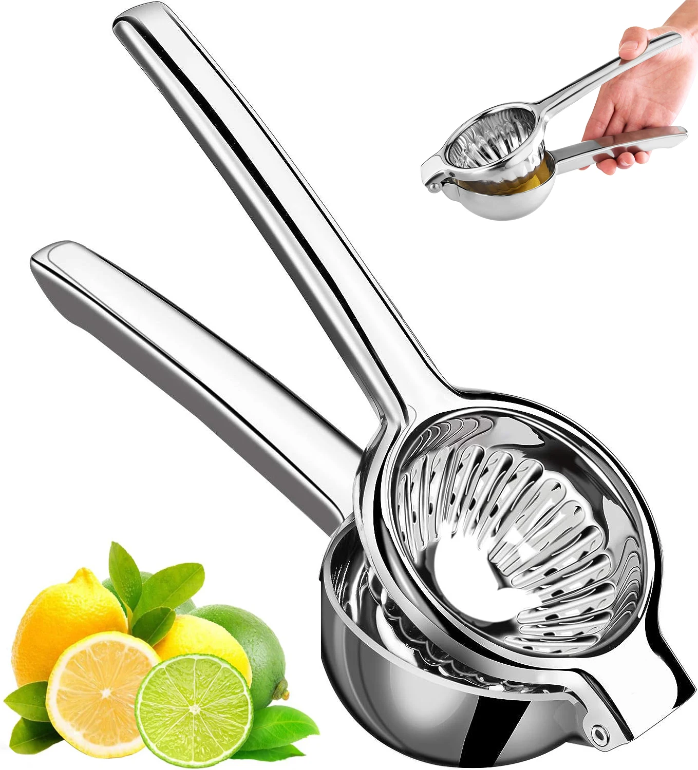 

Big Size Lemon Orange Lime Squeezer Stainless Steel Professional Manual Citrus Lemon Squeezer