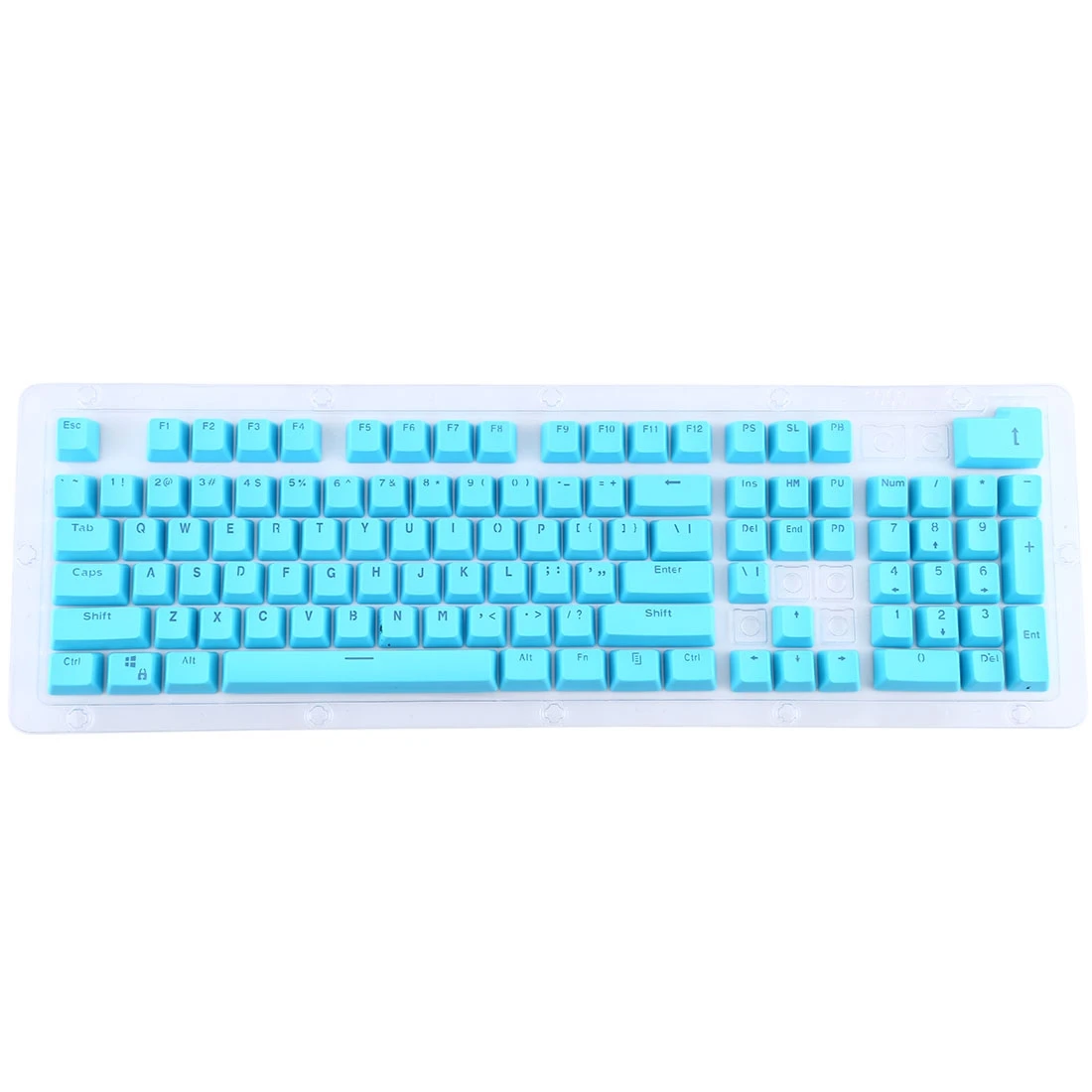 

Wholesale 104 Keys PBT Double-shot Molding Keycaps with RGB backlit for Mechanical Keyboards