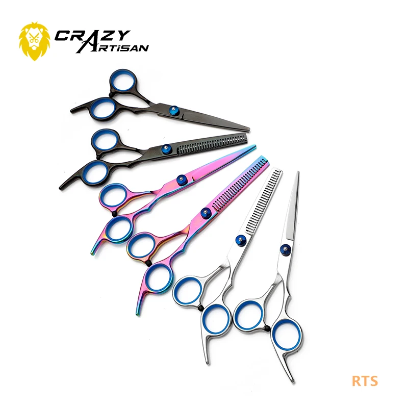 

Crazy Artisan OEM 9cr16 hairdressing scissor sharpening service near me thinning scissors tijera de peluqueria