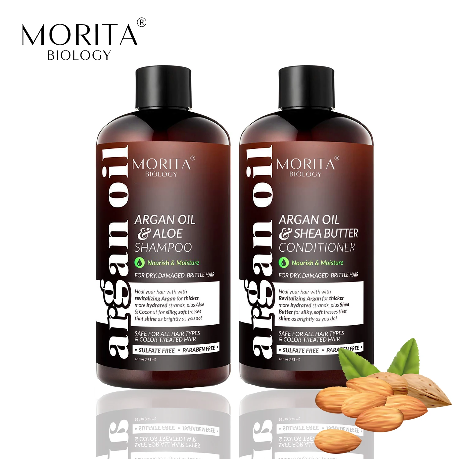 

Processing Customization Prevent Hair Dry and Knotted Biotin Organic Argan Oil Hair Shampoo and Conditioner of Low Price