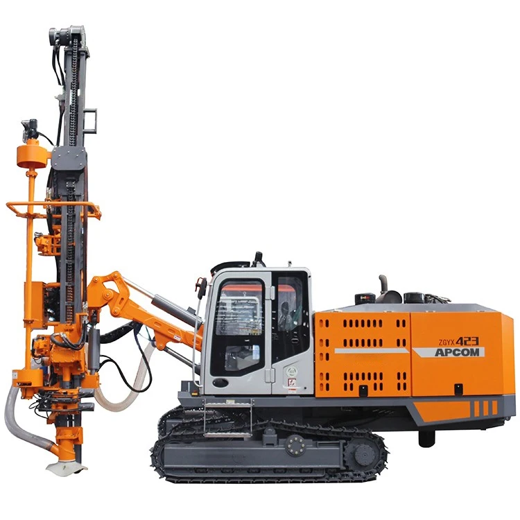 APCOM ZGYX 423 Top Drive Rotary Percussion diesel Drillingrig Kaishan Portable Rock Auger Borehole air Drilling Rig for Mining